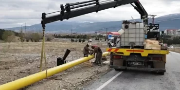 Seyitömer'de doğalgaz altyapı çalışmalarına başlandı