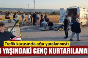 Motosiklet sürücüsü trafik kazasında yaşamını yitirdi