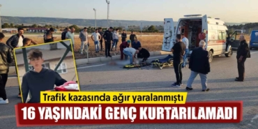 Motosiklet sürücüsü trafik kazasında yaşamını yitirdi