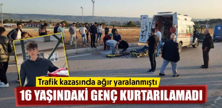 Motosiklet sürücüsü trafik kazasında yaşamını yitirdi