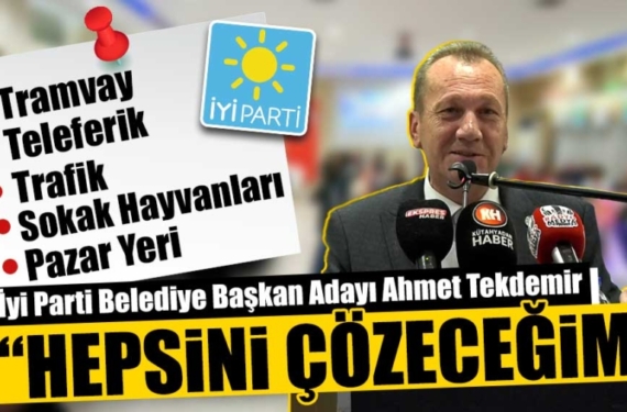 Ahmet Tekdemir, Kütahya'da Tramvay Projesini Tanıttı