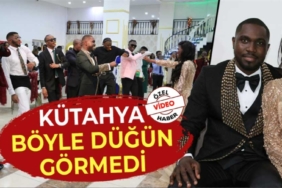 Kongolu üniversiteli çift Kütahya’da dünya evine girdi