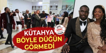 Kongolu üniversiteli çift Kütahya’da dünya evine girdi