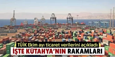 Kütahya'da Ekim Ayında İhracat Azalırken İthalat Arttı