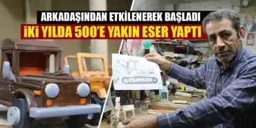 Kütahya'nın ahşap oyma sanatının başarılı ismi İbrahim Geçer