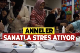 Kütahya’da anneler sanatla terapi oluyor
