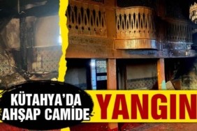 Aslanapa'daki ahşap camide yangın ihbarı