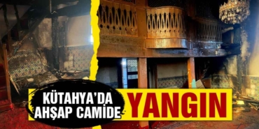 Aslanapa'daki ahşap camide yangın ihbarı