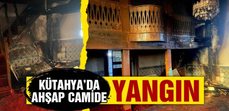 Aslanapa’daki ahşap camide yangın ihbarı