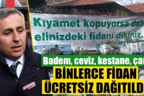 Kütahya'da binlerce fidan dağıtıldı