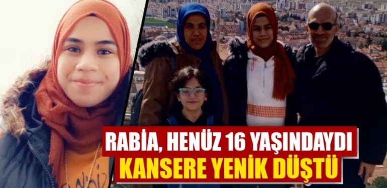 Gediz’de Kanserle mücadele eden Rabia Çelik vefat etti