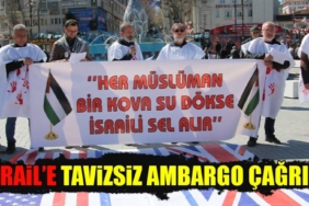 Kütahya’dan İsrail’e ambargo çağrısı 