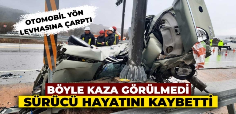 Gediz’de Trafik Kazasında Genç Sürücü Hayatını Kaybetti