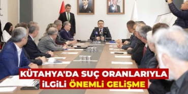 Kütahya'da suç oranlarında düşüş vali Işın açıkladı