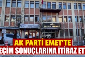 AK Parti Emet ilçe başkanlığı yeniden sayım taleb etti