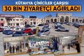 Kütahya Çiniciler Çarşısı’nda Ramazan Bayramı yoğunluğu 