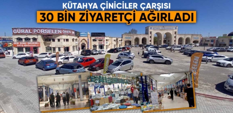 Kütahya Çiniciler Çarşısı’nda Bayram yoğunluğu 