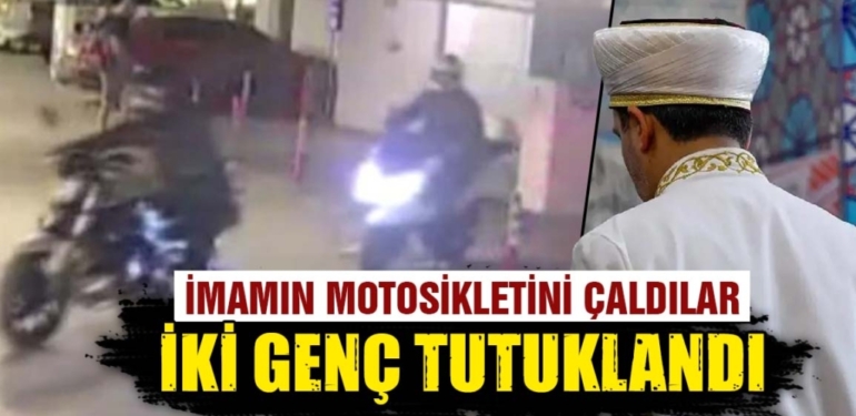 Kütahya’da cami imamının motosikleti çalındı  iki genç tutuklandı