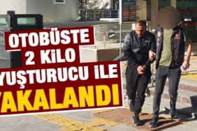 Otobüste 2 kilo uyuşturucu ile yakalandı