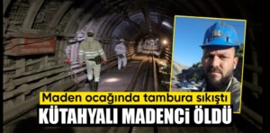 Kütahya'da maden kazası 1 ölü