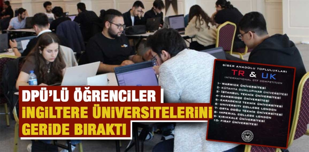 Kütahya DPÜ öğrencilerinden tarihi başarı