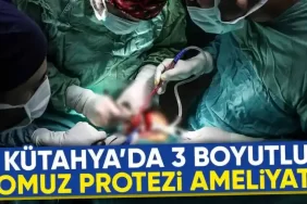 Kütahyada 3 boyutlu yazıcıyla üretildi başarıyla uygulandı