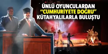 Kütahyada Cumhuriyete Doğru sanatseverlerle buluştu