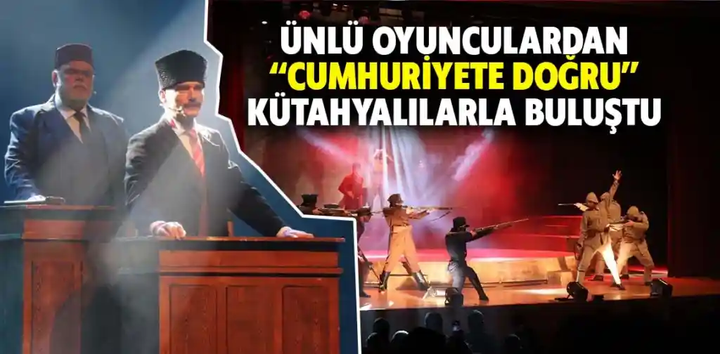 Kütahyada Cumhuriyete Doğru sanatseverlerle buluştu