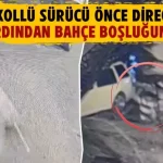 Kütahya'da alkollü sürücünün kaza anları kameraya yansıdı