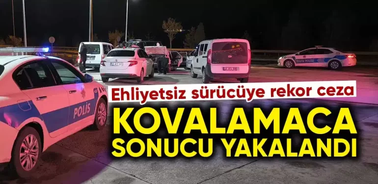 Kütahya’da Ehliyetsiz Sürücü Drift Atarken Yakalandı