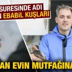 Kütahya'da iki ebabil kuşu bacadan evin mutfağına girdi