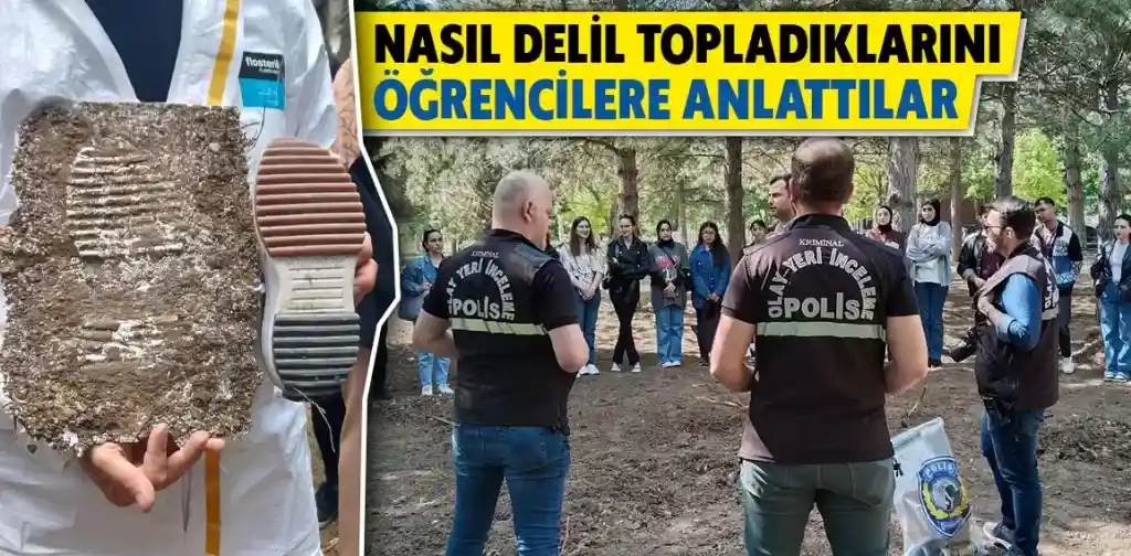 Kütahya’da olay yeri inceleme ekibi öğrencilere tecrübelerini anlattı