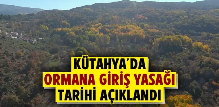 Kütahya’da ormana giriş yasağı tarihi belirlendi