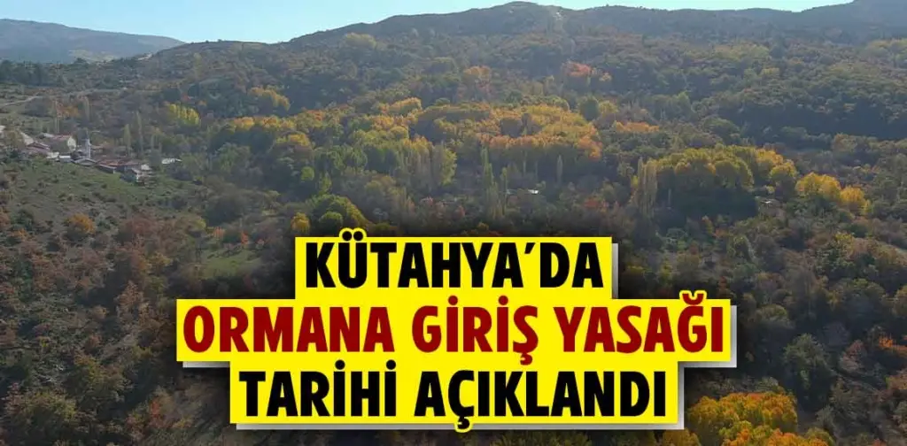 Kütahya’da ormana giriş yasağı tarihi belirlendi