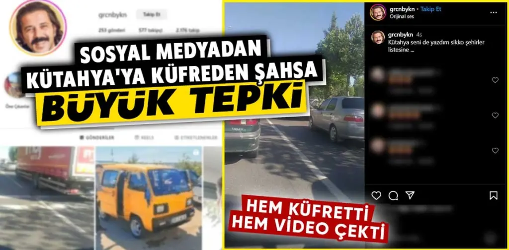 Kütahya'daki trafik sosyal medya da tartışıldı