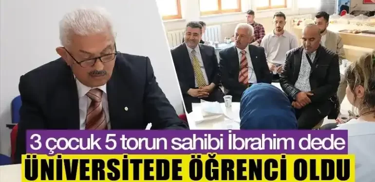 Kütahya’da 75 Yaşındaki İbrahim Dede Üniversite Öğrencisi Oldu