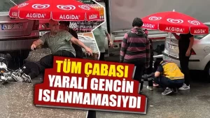Yaralı Genç Kütahya Esnafından Yaralı Genç İçin Örnek Davranış