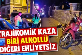 Kütahyada motosiklet ticari araca çarptı 1 yaralı