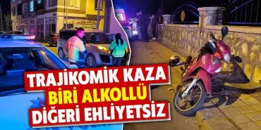 Kütahyada motosiklet ticari araca çarptı 1 yaralı
