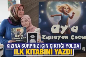 Kütahyalı bir anne, kızına sürpriz yaparak kitabını yayımladı