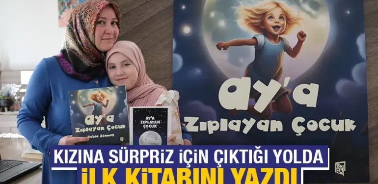 Kütahyalı bir anne, kızına sürpriz yaparak kitabını yayımladı