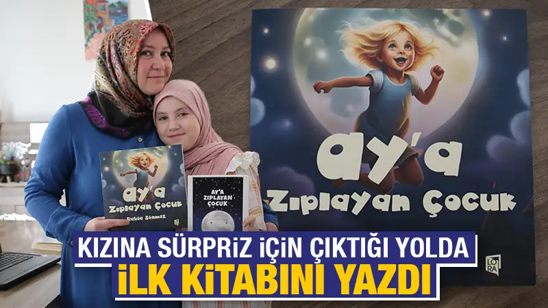 Kütahyalı bir anne, kızına sürpriz yaparak kitabını yayımladı