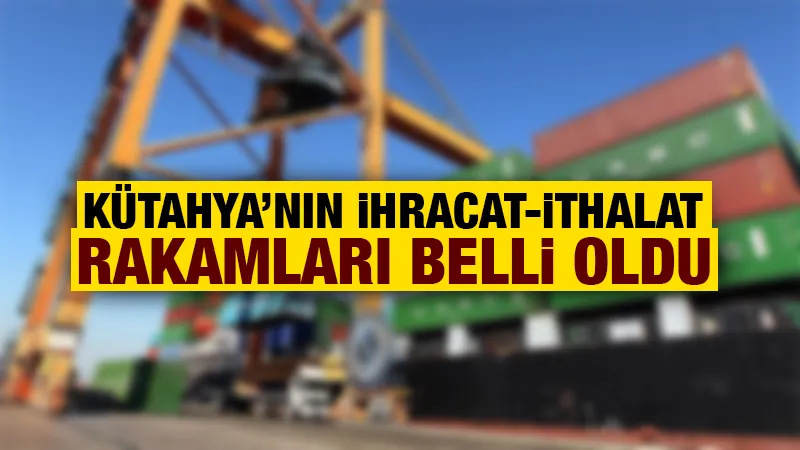 Kütahya’da ihracat ve ithalat rakamları belli oldu. Kentin Haziran ihracat ve ithalatında düşüş yaşandı. 