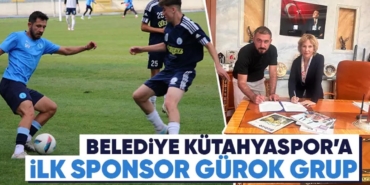 Belediye Kütahyaspor’a Gürok Grup’tan sponsorluk desteği