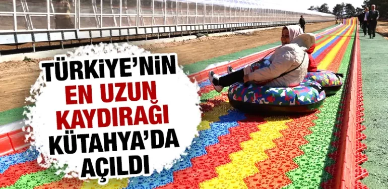 Türkiye’nin en uzun kaydırağı Kütahya’da