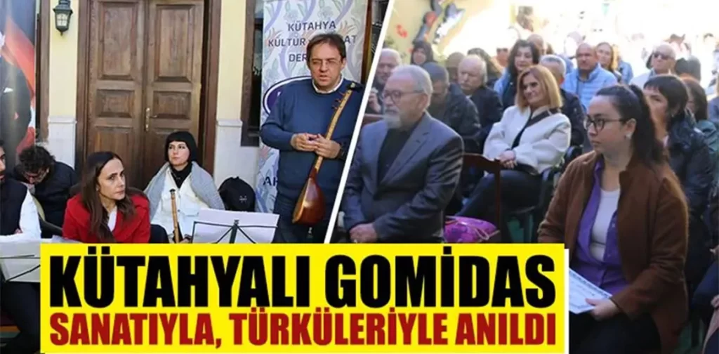 Kütahyalı müzik dehası Gomidas, sanatla anıldı