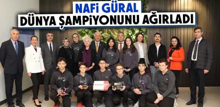 Kütahyalı iş insanı Nafi Güral, dünya dron şampiyonunu ağırladı