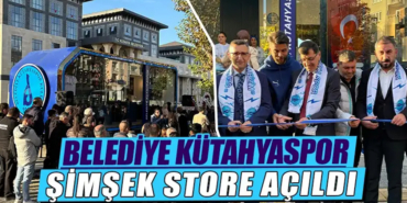 Belediye Kütahyaspor Şimşek Store coşkuyla açıldı