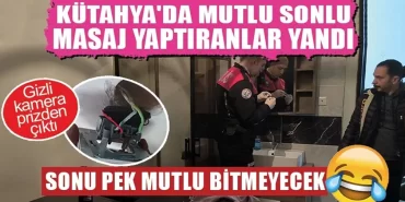 Kütahya’da masaj salonlarına operasyon Gizli kamera şoku