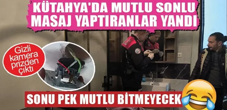 Kütahya’da masaj salonlarına operasyon: Gizli kamera şoku